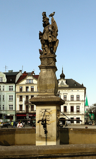 Cieszyn. Figura w. Floriana z XVIII wieku