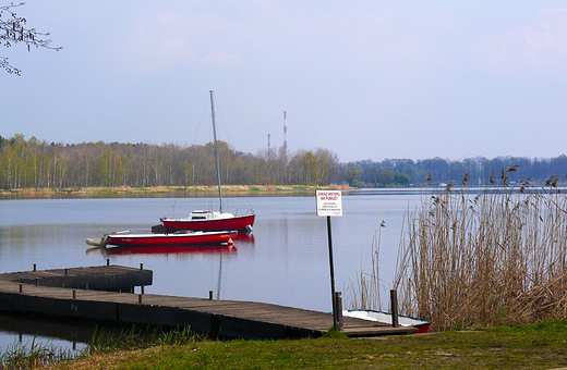 Tychy. Przysta nad jeziorem Paprocaskim