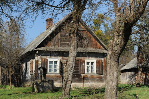 Puszczaska chata w Biaowiey. Biaowieski Park Narodowy