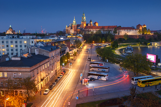 Wawel po zachodzie