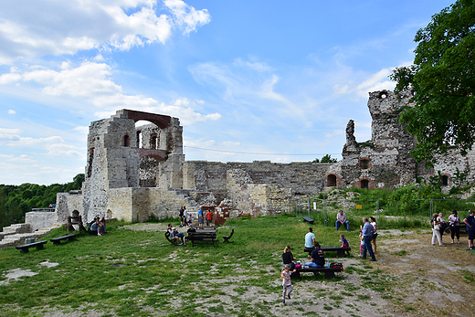 Rudno - ruiny zamku Tenczyn.