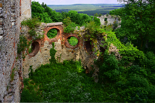 Rudno - ruiny zamku Tenczyn.