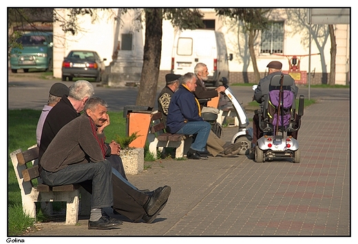 Golina - Plac Kazimierza Wielkiego, niedzielne popoudnie