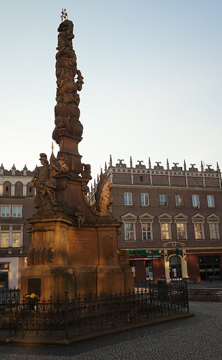 Racibrz - rynek - Kolumna Maryjna