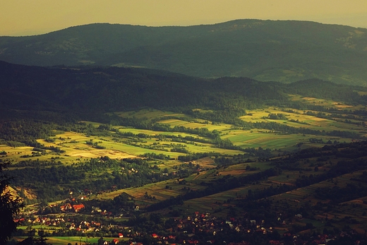 Soce ju wyszo Widok z Lubonia Wielkiego na Rabke Zrj