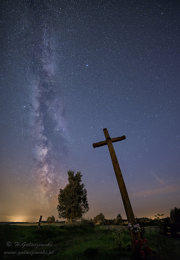 Milky way, perseid  krzy