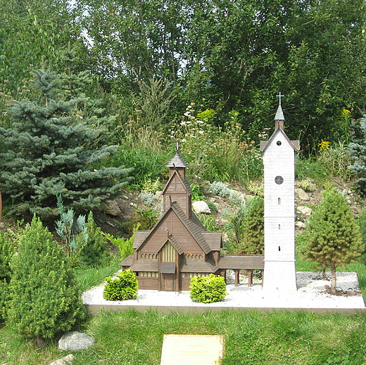 Park Miniatur Zabytkw Dolnego lska,kociek Wang w Karpaczu