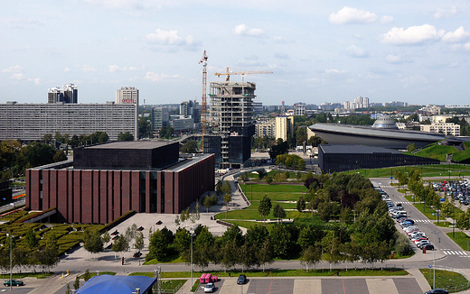 Panorama Katowic z dawnej wiey szybu KWK Katowice