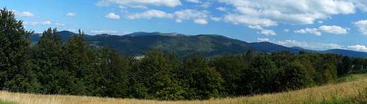 Panorama Beskidu lskiego z Trzech Kopcw Wilanskich.