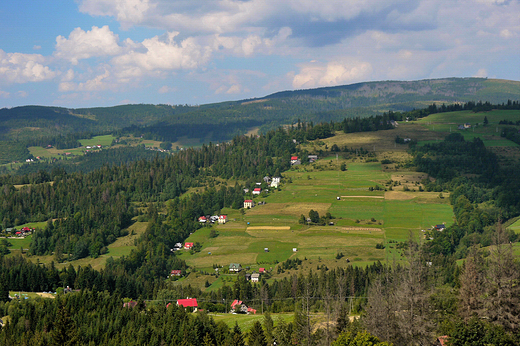 Widok z Ochodzitej w kierunku Baraniej Gry.