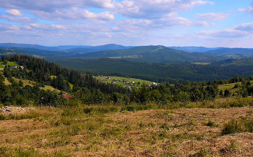 Widok na Beskid ywiecki z Ochodzitej.