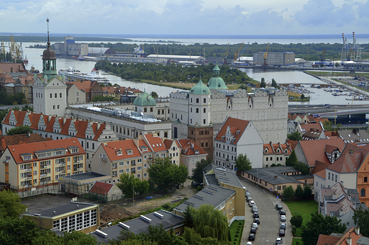 Szczecin - widok z tarasu katedry