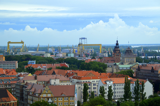 Szczecin - widok z tarasu katedry