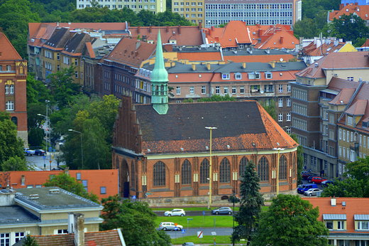 Szczecin - widok z tarasu katedry