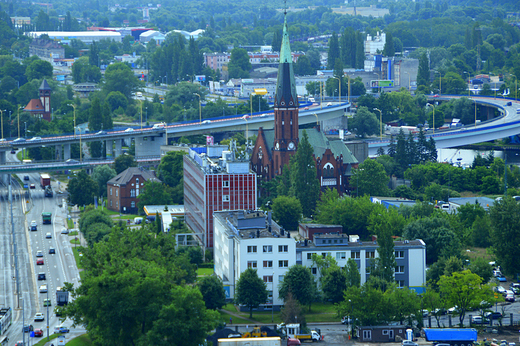 Szczecin - widok z tarasu katedry