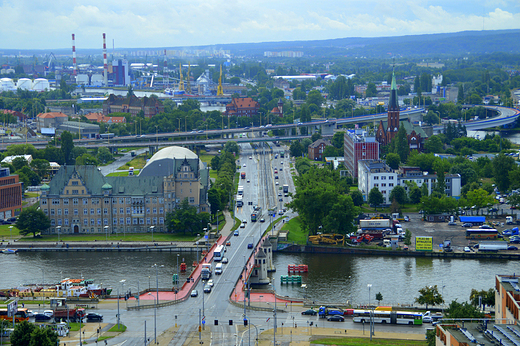 Szczecin - widok z tarasu katedry