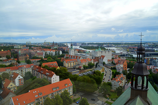 Szczecin - widok z tarasu katedry