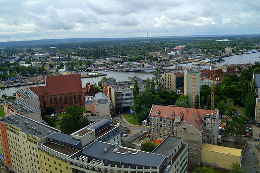 Szczecin - widok z tarasu katedry