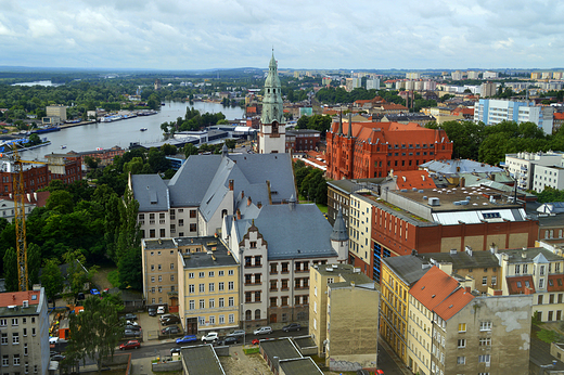 Szczecin - widok z tarasu katedry