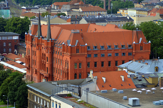 Szczecin - widok z tarasu katedry