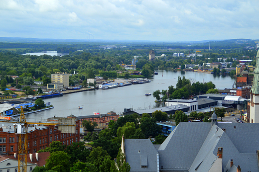 Szczecin - widok z tarasu katedry