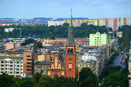 Szczecin - widok z tarasu katedry