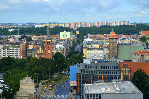 Szczecin - widok z tarasu katedry