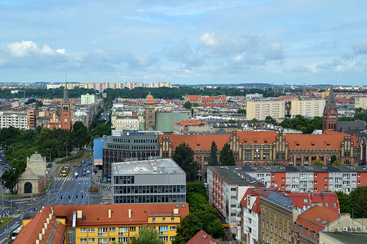 Szczecin - widok z tarasu katedry