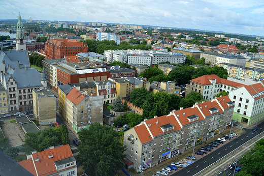 Szczecin - widok z tarasu katedry