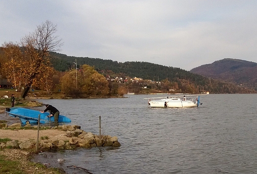 Koniec sezonu nad Jeziorem ywieckim