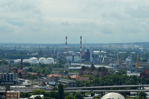 Szczecin - widok z tarasu katedry