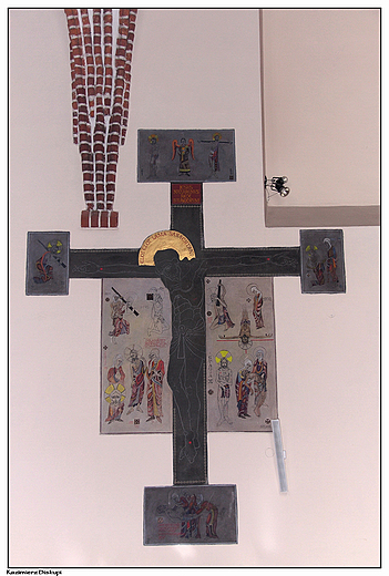 Kazimierz Biskupi - gotycki koci p.w. w. Jana Chrzciciela i Piciu Braci Mczennikw, wntrze