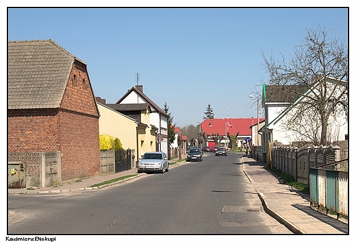 Kazimierz Biskupi - fragment typowej zabudowy maej wsi
