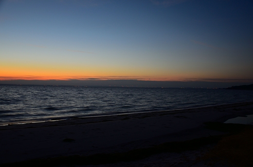 Zachód Słońca nad zatoką Pucką