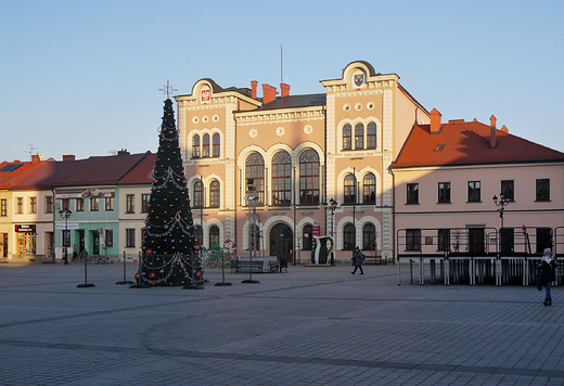 ywiec w beznieny styczniowy dzie. Rynek.