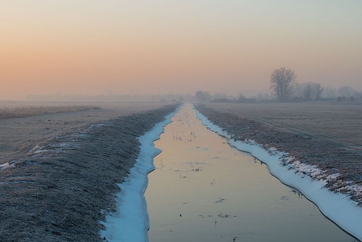 Zimowo nad Bzur