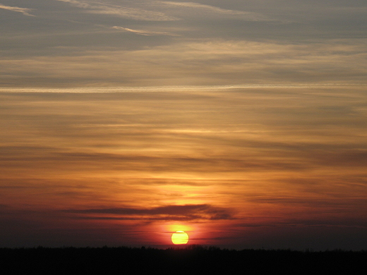 Zachód słońca nad Ursynowem