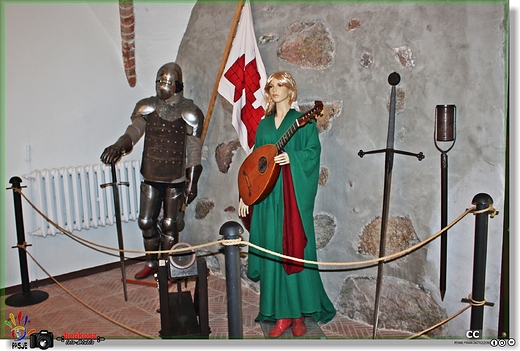 wystawa w sali zamku krzyackiego w widwinie Pienidz na Pomorzu Zachodnim XIV-XV w.
