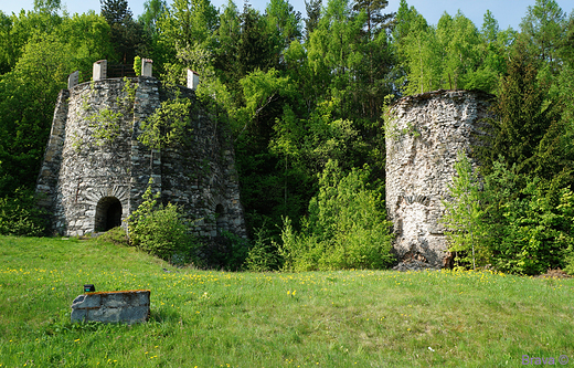 Wapienniki do wypalania wapna w Nowych Rochowicach XIXw.