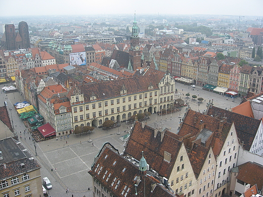 rynek - widok z wiey Kocioa Garnizonowego p.w. w. Elbiety