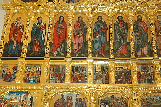 Przemyl - lewa strona Dessos w ikonostasie w katedrze unickiej