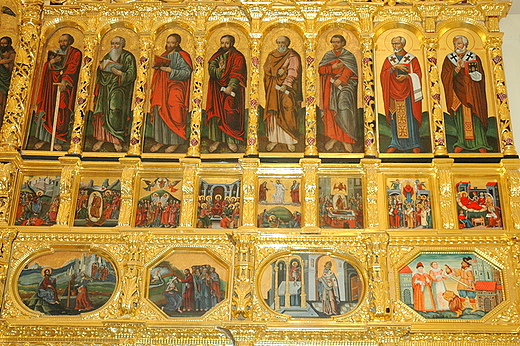 Przemyl - prawa strona Dessos w ikonostasie w cerkwi unickiej