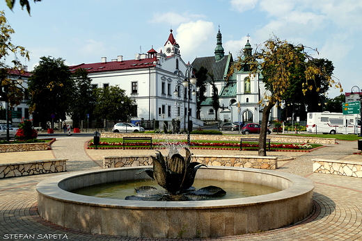 Rynek , ratusz i koci pw.Ducha  witego w abnie