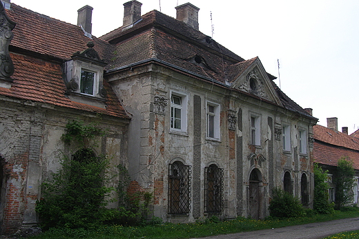 Goszcz. Ruiny zespou paacowego.