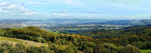 Panorama na Pogórze Karpackie
