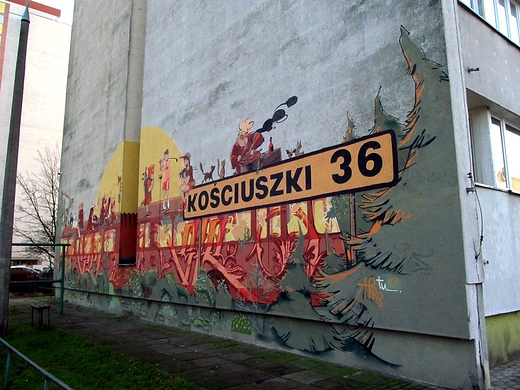 Mural na bloku