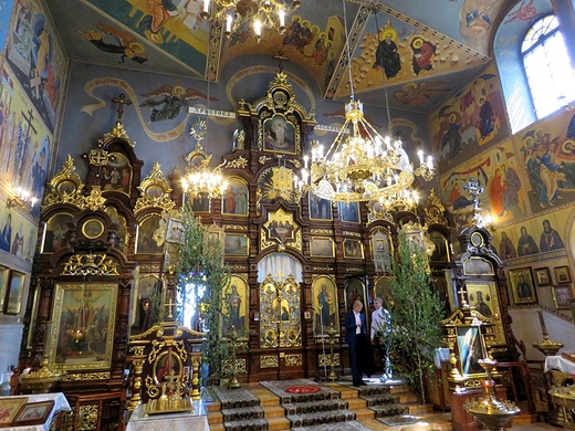 Wnętrze XIX-wiecznej cerkwi św.św. Apostołów Piotra i Pawła