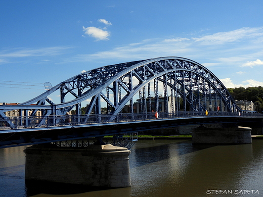 Most Jzefa Pisudskiego czcy Kazimierz z Podgrzem w Krakowie po remoncie 2020r.