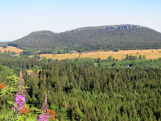 Widok z Fortu Karola na Szczeliniec