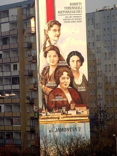 Mural z czterema kobietami